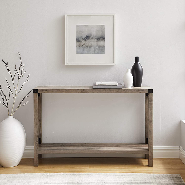 Suitable For Multiple Scenarios Entryway Wholesale Wood Hallway Frame Wood Console Table