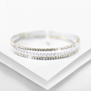 China Wholesale Department Stores –  S925 Fine Diamond Pearl Bangle  – Mr. huolang