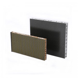 Custom 1000x1200mm carbon fiber sandwich panel composite board Nomex PP Honeycomb for Racket , Drone Aerospace