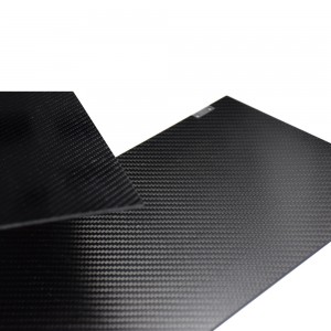 Professional manufacture custom 3K large carbon fiber plate with cnc machining services