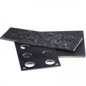 Professional manufacture custom 3K large carbon fiber plate with cnc machining services