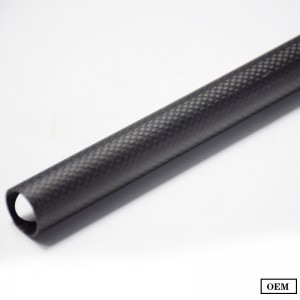 3K lightweight Carbon Fiber tube strong strength preservative material tube use for industry