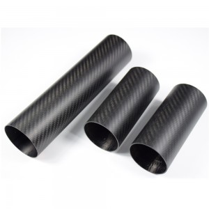 3K Carbon Fiber pipe connector round carbon fiber composite tube Custom