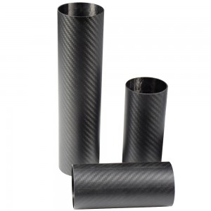 3K Glossy/Matte Carbon Fiber Round Tube 28x30x1000mm Roll Wrapped Carbon Fiber Tubing