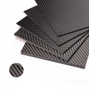 High strength glossy matte twill plain carbon fiber sheet