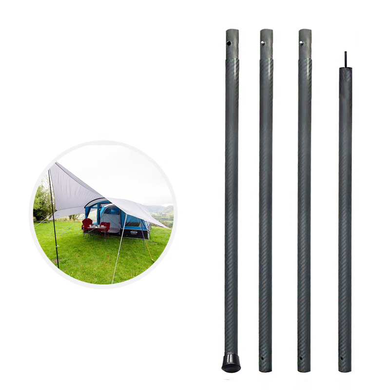 Free sample for 22mm Steel Tent Pole - Carbon Fiber Tent Poles Telescopic Tarp Pole Carbon Tent Pole Factory Manufacture – Snowwing