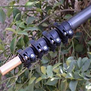 5 Section Carbon Fiber Telescopic Tube, Column Tripod Extender, Gimbal Extension Pole Rod for Tripod/Monopod/DSLR Camera