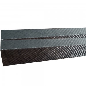 CNC cut customized OEM wrapped rolling 3k composites carbon fiber square tube