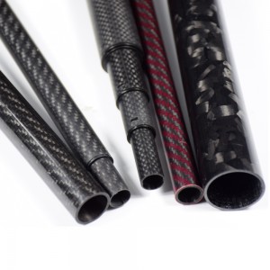 Light Weight Direct Manufacturer Industrial Custom Full Carbon Fiber Round Tube Pipe
