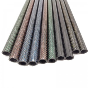 Lowest Price for 12.5 Mm Carbon Fiber Tube - Colorful Carbon Fiber Tube Colored Carbon Fiber Tubes Poles – Snowwing