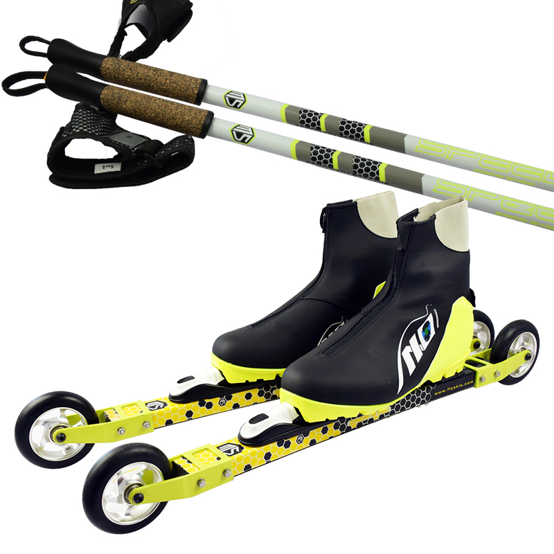 Customized Traditional Cross Country Ski Pulley Set Double Ski On Land Ski Pulley Featured Image