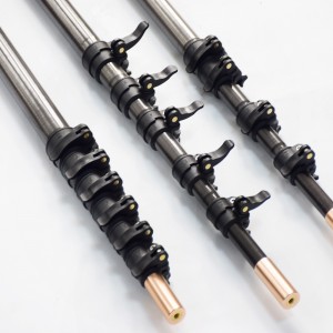 Metal detectors Custom 5-37ft Carbon Fiber Telescopic Pole Rod with Locking