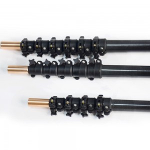 High strength customized telescopic carbon fiber pole clamp carbon fiber telescopic pole
