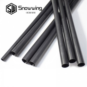 High quality black carbon fibre Billiards Pool cue shafts in 11.75mm/ 12mm/12.4mm/12.9mm tip