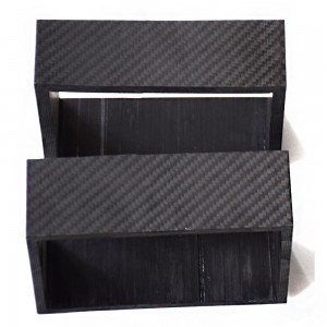 Customized square tube black 3K twill square carbon fiber tube