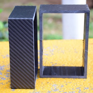Carbon fiber square tube 3k twill matte