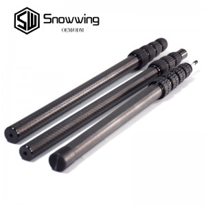 Carbon Fiber Outrigger Pole Carbon Fiber Telescopic Fishing Rods with accessories
