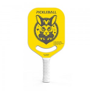 customized oem High-end Elongated shape reactive honeycomb PP core usapa approved blank T700 carbon skin fiber pickleball paddle