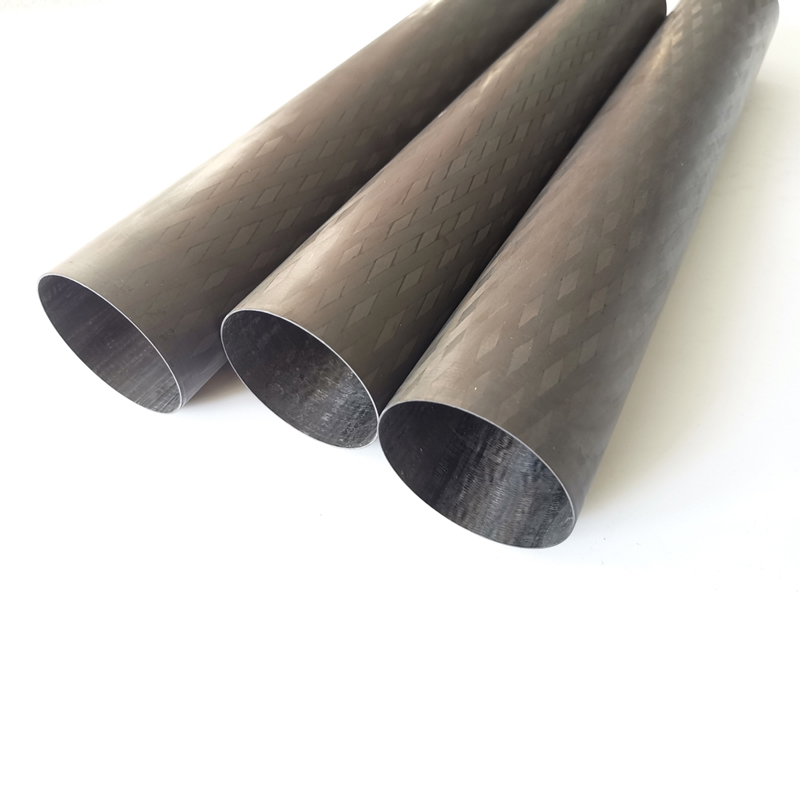 Professional China Colored Carbon Fiber Tube - Lightweight 3k Carbon Fiber Tube Diamond Carbon Fiber Pole Rod – Snowwing