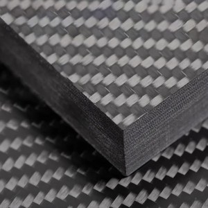 OEM high carbon 3K carbon fiber plain weave glossy matte carbon fiber plate