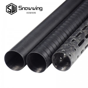 High Glossy 3k carbon fiber tube tubing tubular tubo de fibra de carbon