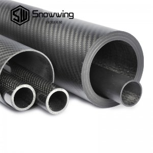 100% carbon fiber oval shape tube length 1meter