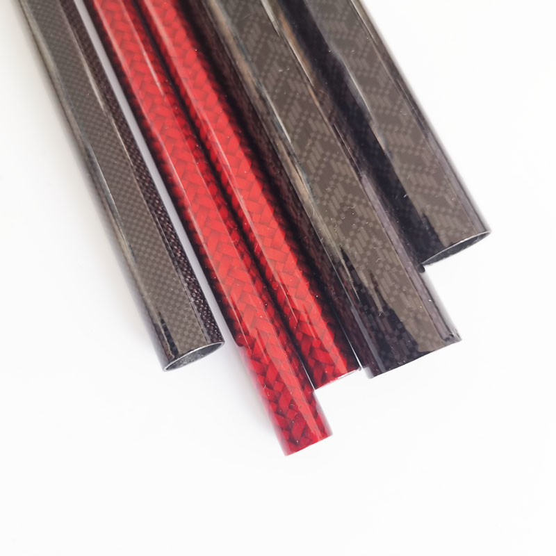 China colored carbon fiber tube custom 18mm 20mm 26mm 3k Carbon fiber poles Featured Image