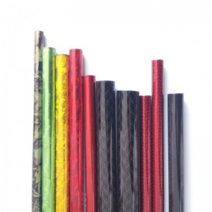 China colored carbon fiber tube custom 18mm 20mm 26mm 3k Carbon fiber poles