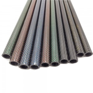 3K colorful carbon fiber tube carbon fiber color tube carbon fiber tube