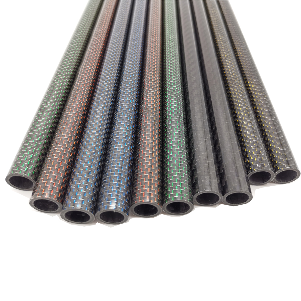 Newly Arrival 200mm Carbon Fiber Tubes Large - 3K colorful carbon fiber tube carbon fiber color tube carbon fiber tube  – Snowwing