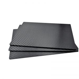 Glossy Matte Twill Plain 3K Carbon Fiber Plate with CNC cutting