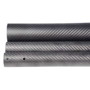 China carbon fiber tube threaded durable carbon fiber tube poles