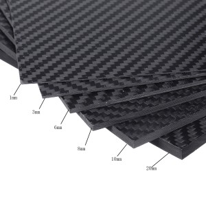 Carbon Fibre Sheet High strength Carbon Fiber Laminated Sheet Thickness 2mm 3mm 4mm