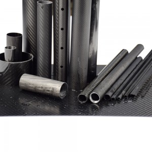 China large diameter fiber carbon pipes twill fibre carbon sticks tubes poles
