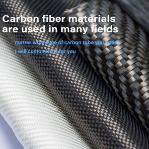 High performance round tube for carbon fiber pipe
