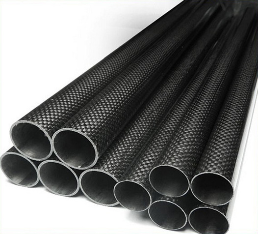 Cheapest Factory Carbon Fiber Cloth - 3K 4K 5K 1mm 2mm 3mm 4mm 5mm Twill Plain High Strength Carbon Fiber Roll Wrapped Tubes Pipes – Snowwing