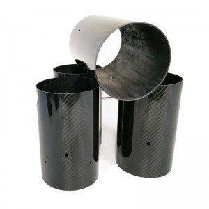 Oem large diameter ud twill high strength custom thickness tubes carbon fiber