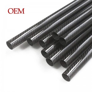 Factory High quality 100% customized size carbon fiber round tube