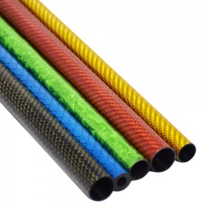 Custom logo colored carbon fiber tube with cheapest price