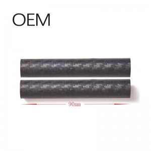 large diameter 3k carbon fiber pipe tube custom plain or twill weave carbon fiber roll wrap tube