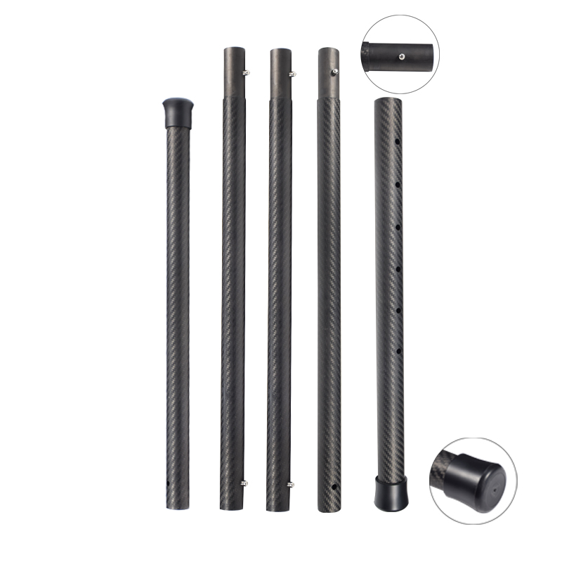 Factory wholesale Carbon Pole Telescopic - Lightweight Customized 1mm 2mm 3mm 4mm Telescopic Carbon Fiber Pool Poles – Snowwing