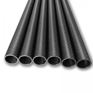 Customized 22mm Carbon Fiber Pipe Strong Corrosion Wear Resistance OEM Carbon Fiber Tube
