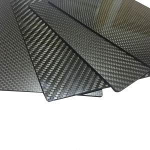 OEM High Strength 100% 3K carbon fiber plain weave glossy or matte carbon sheet