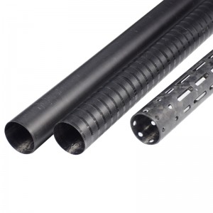Different Surface China carbon fiber tubes twill black surface finished tubes poles