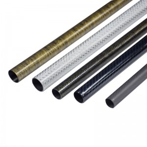 Carbon Fiber Colored Pipes tubes Carbon Fiber Tube High Strength 1mm-100mm thickness Colorful Carbon Fiber Tube