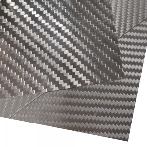 High Strength Full Matte Silver 3K Carbon Fiber Sheet