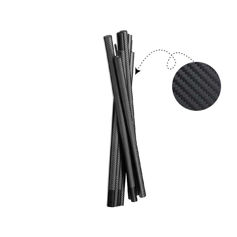 Fast delivery Carbon Fibre Rods - Oem carbon fiber extension poles telescopic tubes Black poles tubes – Snowwing