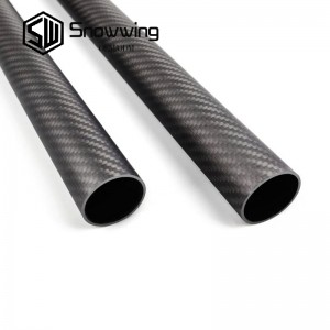High Glossy 3k carbon fiber tube tubing tubular tubo de fibra de carbon