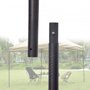 Carbon fiber tent pole 240cm 3k carbon fiber awning pole