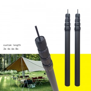carbon tent pole 180cm 200cm camping tarp tent poles